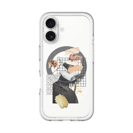 スリムプロテクションプレミアムケース with MagSafe［ Artistic Fall in Beige ］