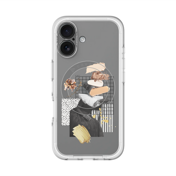 スリムプロテクションプレミアムケース with MagSafe［ Artistic Fall in Beige ］