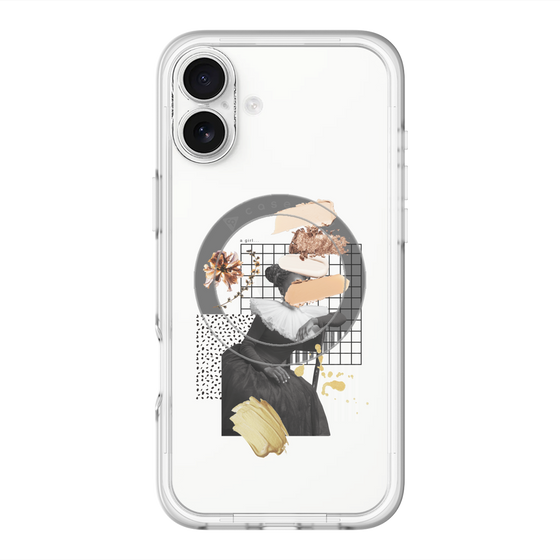 スリムプロテクションプレミアムケース with MagSafe［ Artistic Fall in Beige ］