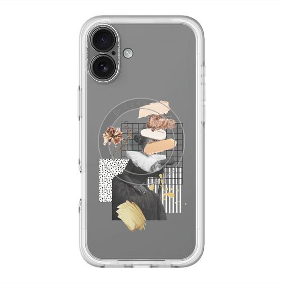 スリムプロテクションプレミアムケース with MagSafe［ Artistic Fall in Beige ］