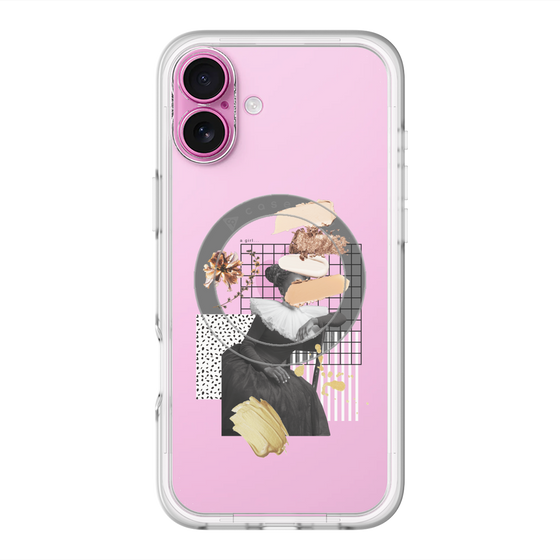 スリムプロテクションプレミアムケース with MagSafe［ Artistic Fall in Beige ］