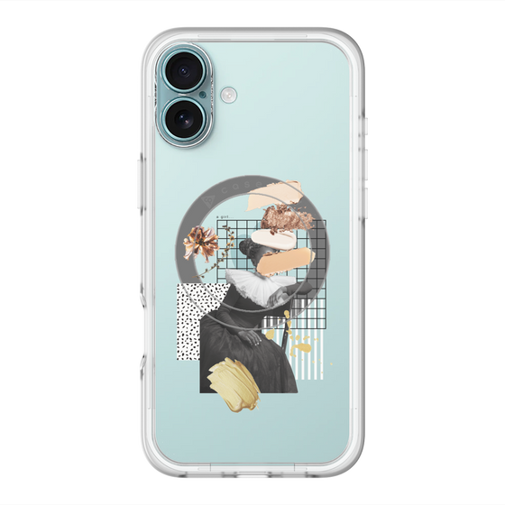 スリムプロテクションプレミアムケース with MagSafe［ Artistic Fall in Beige ］