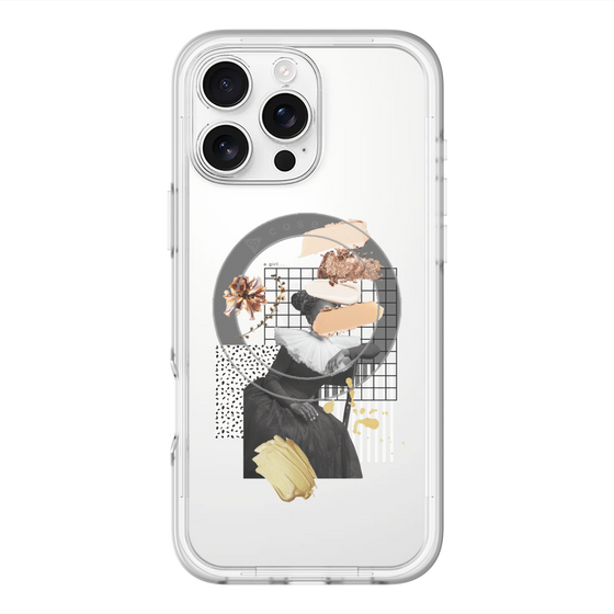スリムプロテクションプレミアムケース with MagSafe［ Artistic Fall in Beige ］