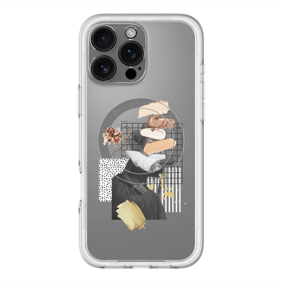 スリムプロテクションプレミアムケース with MagSafe［ Artistic Fall in Beige ］