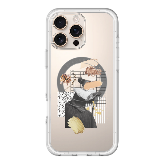 スリムプロテクションプレミアムケース with MagSafe［ Artistic Fall in Beige ］