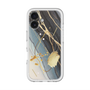 スリムプロテクションプレミアムケース with MagSafe［ Marble Nuance Painting Black ］