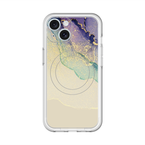 スリムプロテクションプレミアムケース with MagSafe［ Marble Purple ］
