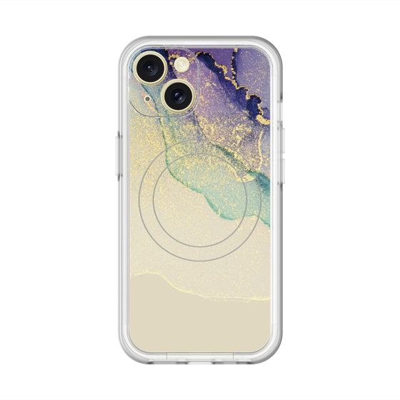 スリムプロテクションプレミアムケース with MagSafe［ Marble Purple ］