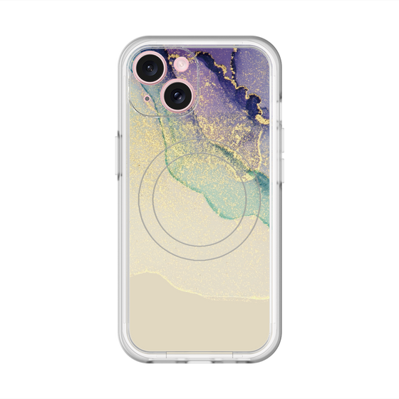 スリムプロテクションプレミアムケース with MagSafe［ Marble Purple ］
