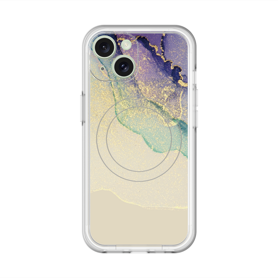 スリムプロテクションプレミアムケース with MagSafe［ Marble Purple ］