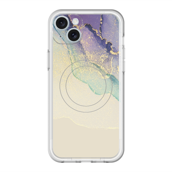 スリムプロテクションプレミアムケース with MagSafe［ Marble Purple ］