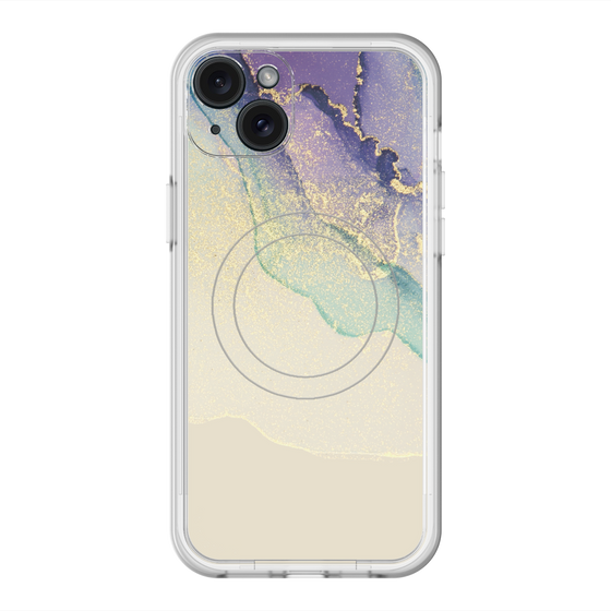 スリムプロテクションプレミアムケース with MagSafe［ Marble Purple ］