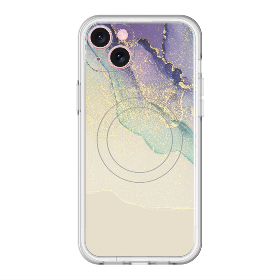 スリムプロテクションプレミアムケース with MagSafe［ Marble Purple ］