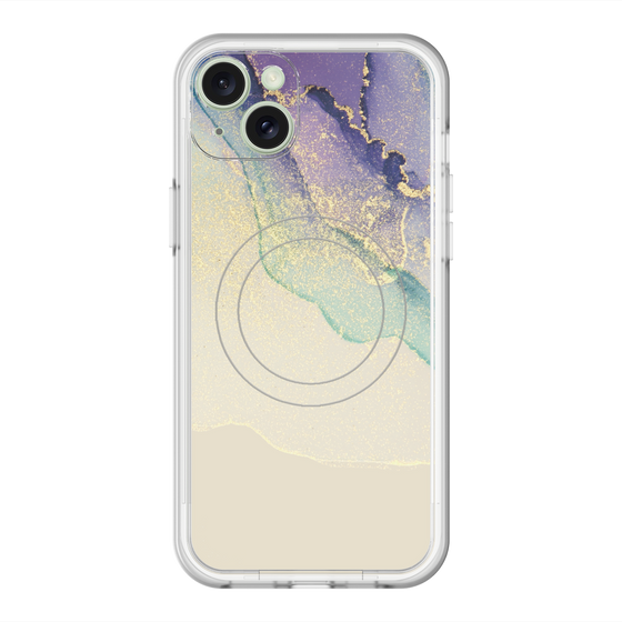 スリムプロテクションプレミアムケース with MagSafe［ Marble Purple ］