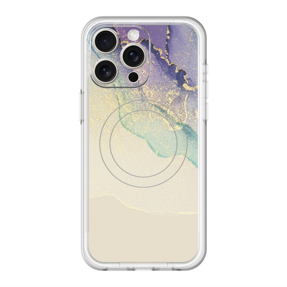 スリムプロテクションプレミアムケース with MagSafe［ Marble Purple ］