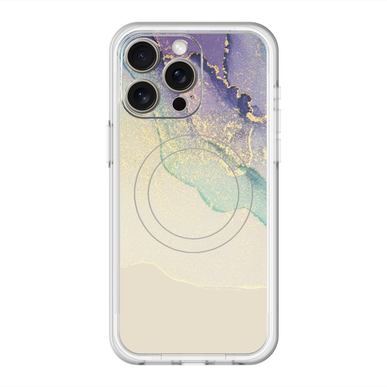 スリムプロテクションプレミアムケース with MagSafe［ Marble Purple ］