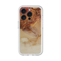 スリムプロテクションプレミアムケース with MagSafe［ Marble Brown ］