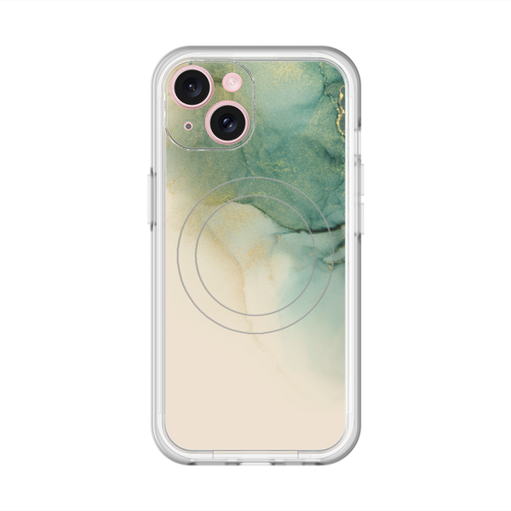 スリムプロテクションプレミアムケース with MagSafe［ Marble Green ］