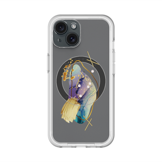 スリムプロテクションプレミアムケース with MagSafe［ Nuance Painting Blue ］