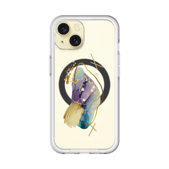 スリムプロテクションプレミアムケース with MagSafe［ Nuance Painting Blue ］