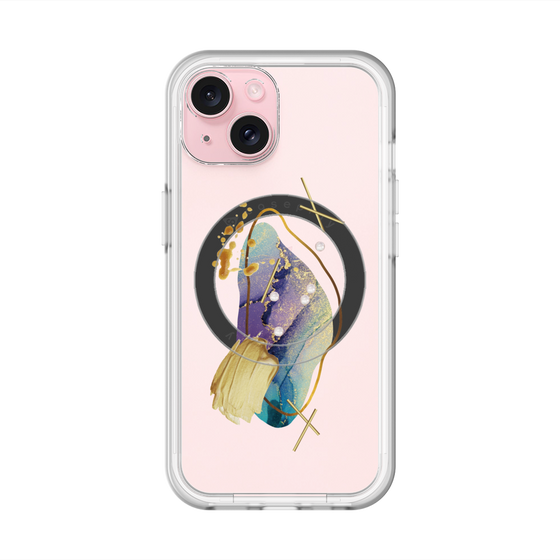 スリムプロテクションプレミアムケース with MagSafe［ Nuance Painting Blue ］