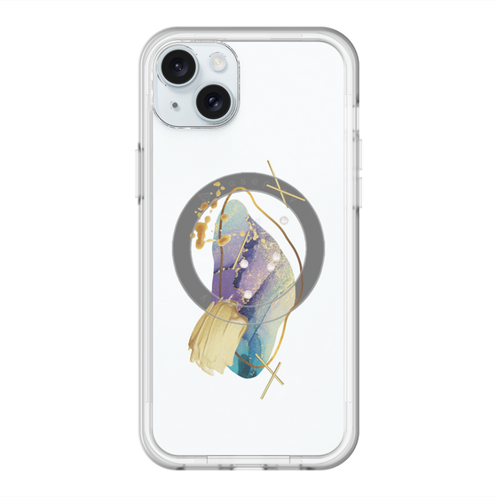 スリムプロテクションプレミアムケース with MagSafe［ Nuance Painting Blue ］