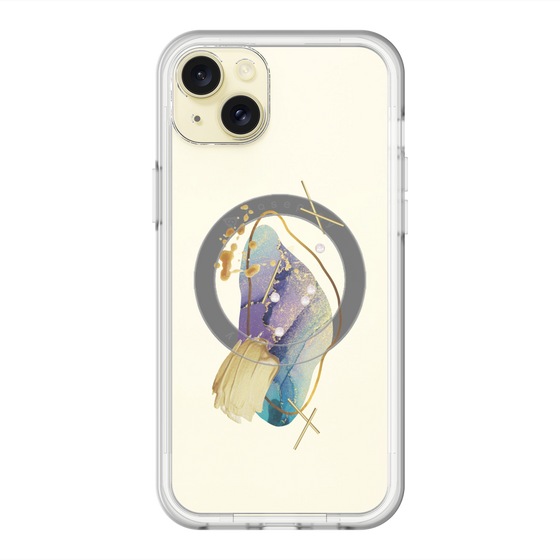 スリムプロテクションプレミアムケース with MagSafe［ Nuance Painting Blue ］