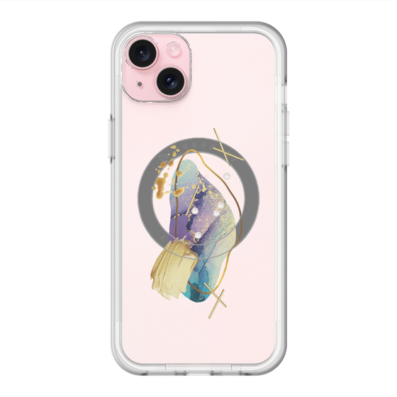 スリムプロテクションプレミアムケース with MagSafe［ Nuance Painting Blue ］