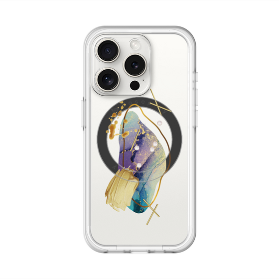 スリムプロテクションプレミアムケース with MagSafe［ Nuance Painting Blue ］