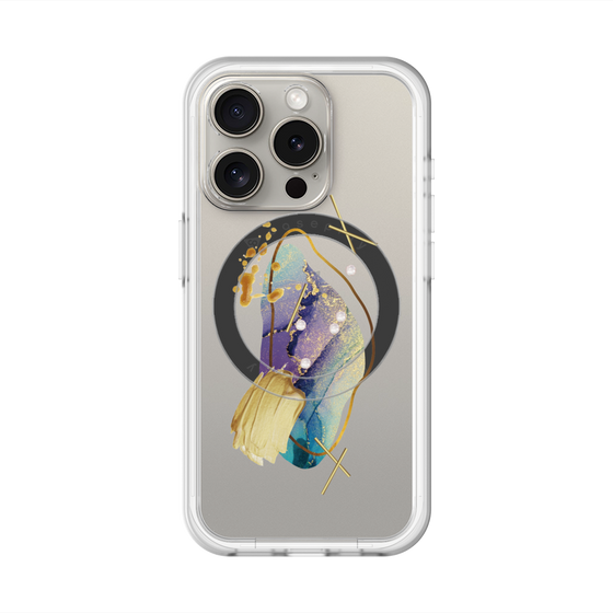 スリムプロテクションプレミアムケース with MagSafe［ Nuance Painting Blue ］