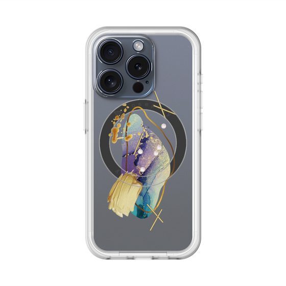スリムプロテクションプレミアムケース with MagSafe［ Nuance Painting Blue ］