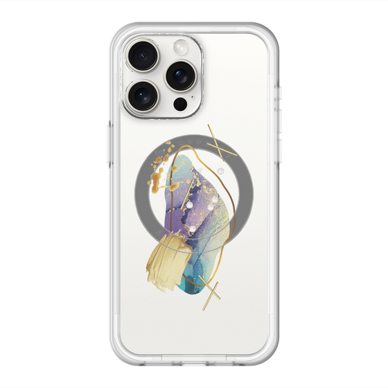スリムプロテクションプレミアムケース with MagSafe［ Nuance Painting Blue ］