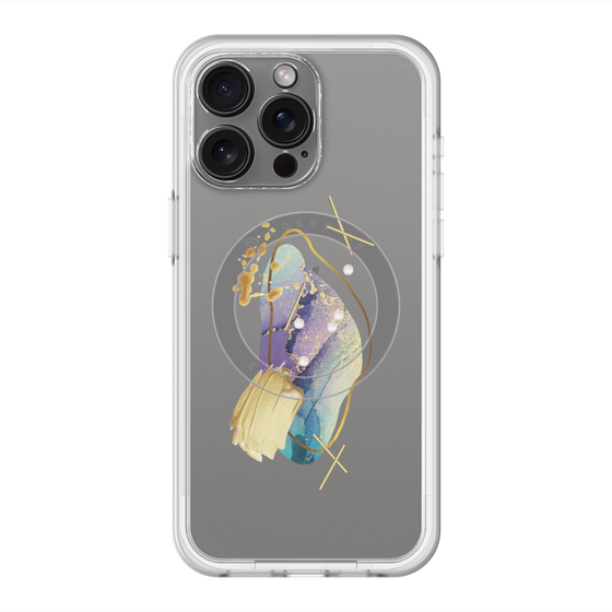 スリムプロテクションプレミアムケース with MagSafe［ Nuance Painting Blue ］