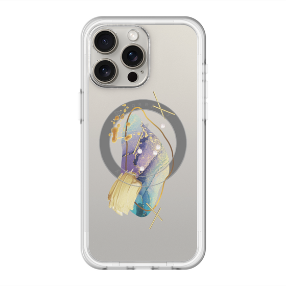 スリムプロテクションプレミアムケース with MagSafe［ Nuance Painting Blue ］