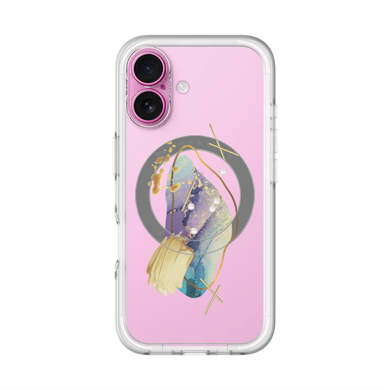 スリムプロテクションプレミアムケース with MagSafe［ Nuance Painting Blue ］