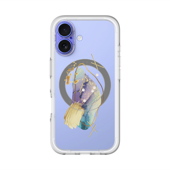 スリムプロテクションプレミアムケース with MagSafe［ Nuance Painting Blue ］