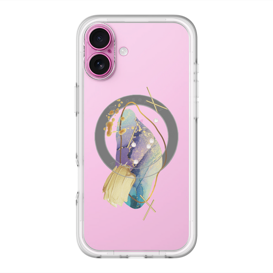 スリムプロテクションプレミアムケース with MagSafe［ Nuance Painting Blue ］