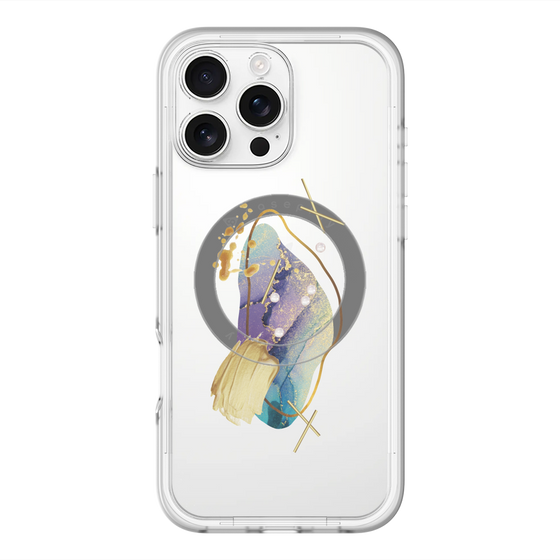 スリムプロテクションプレミアムケース with MagSafe［ Nuance Painting Blue ］