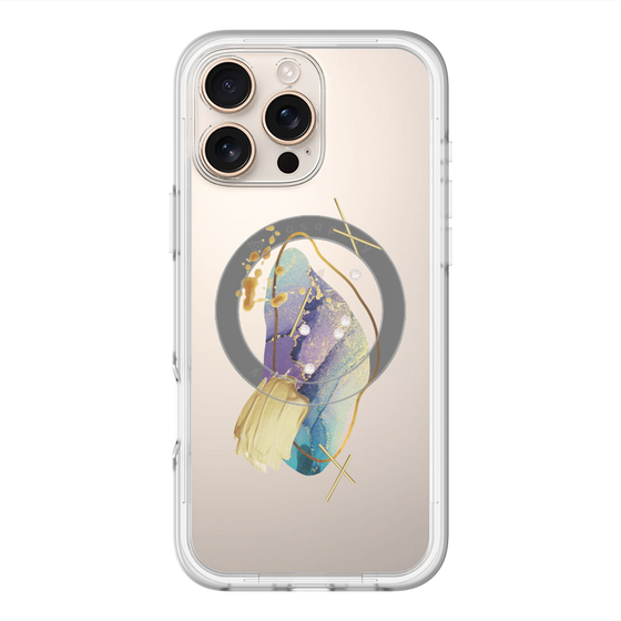 スリムプロテクションプレミアムケース with MagSafe［ Nuance Painting Blue ］
