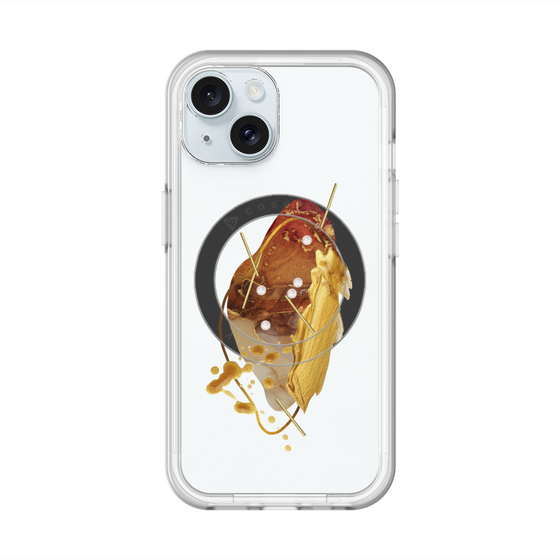 スリムプロテクションプレミアムケース with MagSafe［ Nuance Painting Brown ］