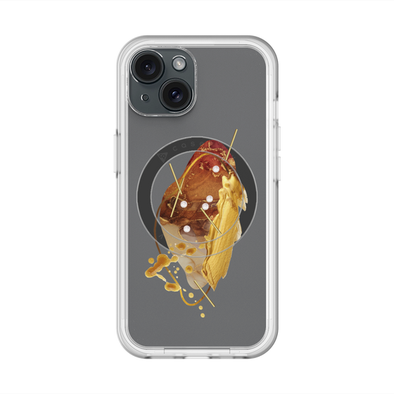 スリムプロテクションプレミアムケース with MagSafe［ Nuance Painting Brown ］