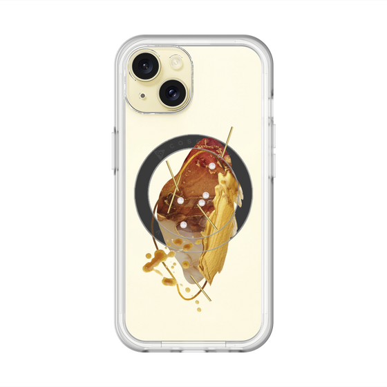 スリムプロテクションプレミアムケース with MagSafe［ Nuance Painting Brown ］