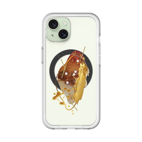 スリムプロテクションプレミアムケース with MagSafe［ Nuance Painting Brown ］