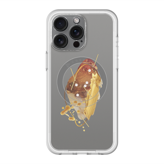 スリムプロテクションプレミアムケース with MagSafe［ Nuance Painting Brown ］