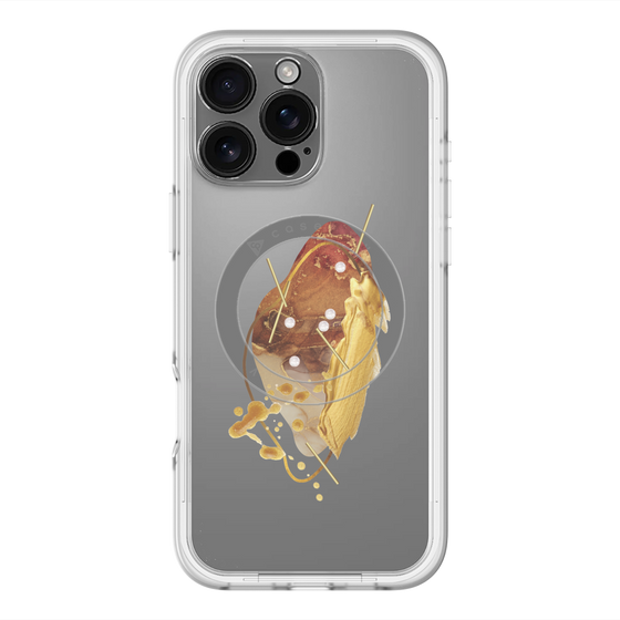 スリムプロテクションプレミアムケース with MagSafe［ Nuance Painting Brown ］