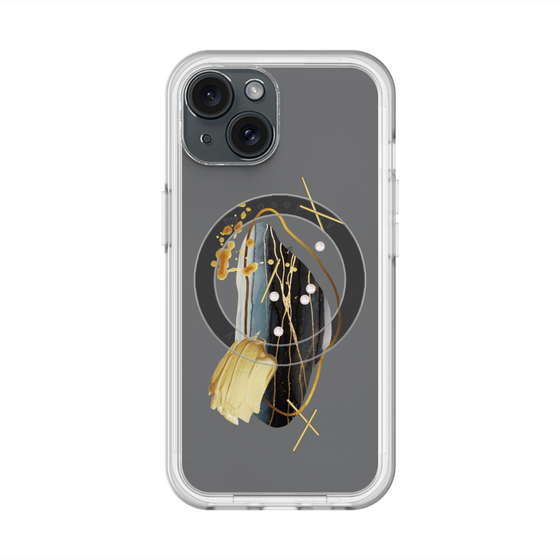 スリムプロテクションプレミアムケース with MagSafe［ Nuance Painting Black ］