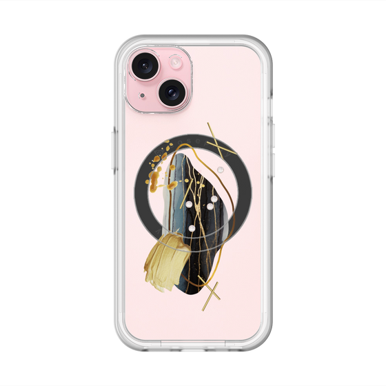 スリムプロテクションプレミアムケース with MagSafe［ Nuance Painting Black ］