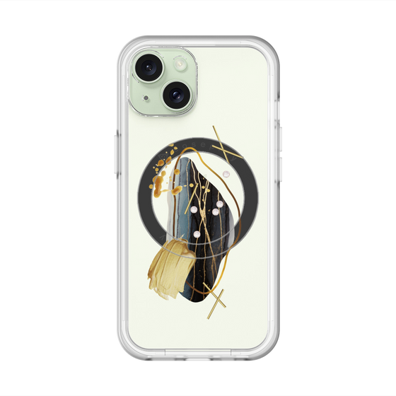 スリムプロテクションプレミアムケース with MagSafe［ Nuance Painting Black ］