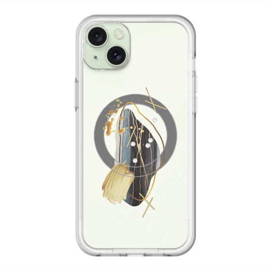 スリムプロテクションプレミアムケース with MagSafe［ Nuance Painting Black ］