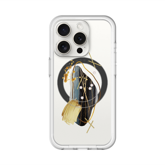 スリムプロテクションプレミアムケース with MagSafe［ Nuance Painting Black ］